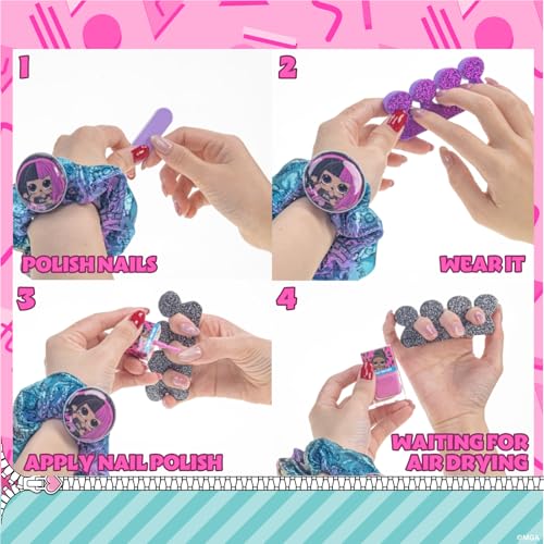 L.O.L. Surprise! Train Case Cosmetic Makeup Set Includes Lip Gloss, Eye Shimmer, Nail Polish, Hair Accessories & More, Perfect for Parties, Sleepovers & Makeovers, Ages 5+, by Townley Girl