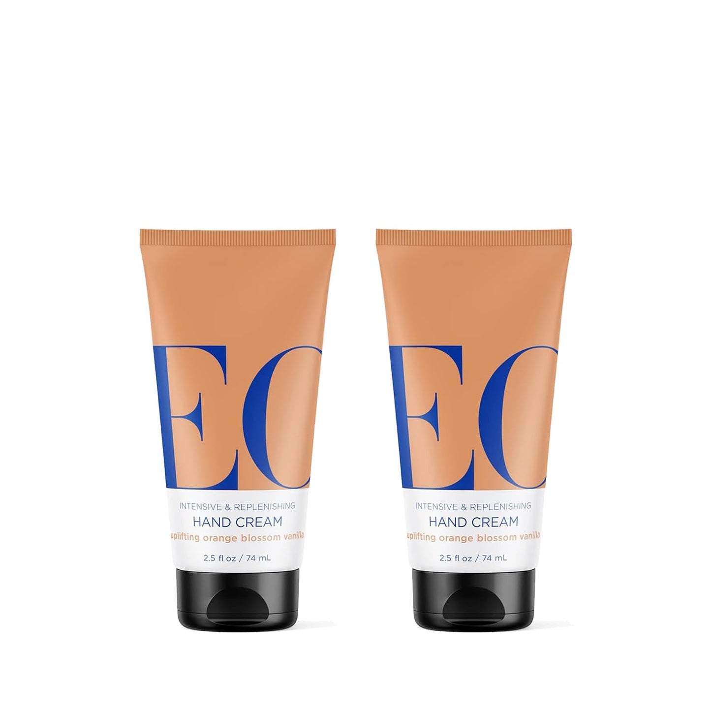 Organic EO Hand Cream - 2 Pack, 2.5 oz | Orange Blossom & Vanilla Moisturizer for Dry Skin
