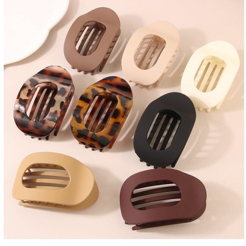 Simple Elegant Duckbill Hair Clip, Benglatt Hair Clip, Flat Hair Clips for Women, Effortless Style, All-Day Hold (4Pcs-C)