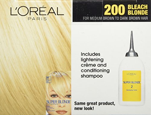 L'Oreal Paris Super Blonde Creme Lightening Kit, 200 Bleach Blonde