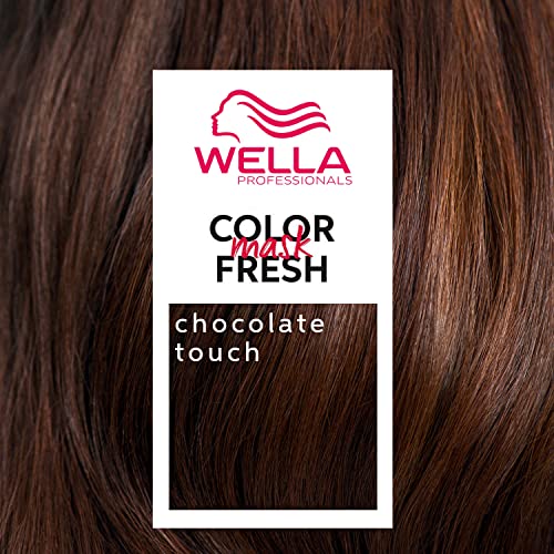 Wella Professionals Color Fresh Mask | Chocolate Touch | Natural Shade | Hair Color-Depositing Mask | Vegan Formula with Avocado Oil | Zero Damage | No Silicone | 5 Fl Oz