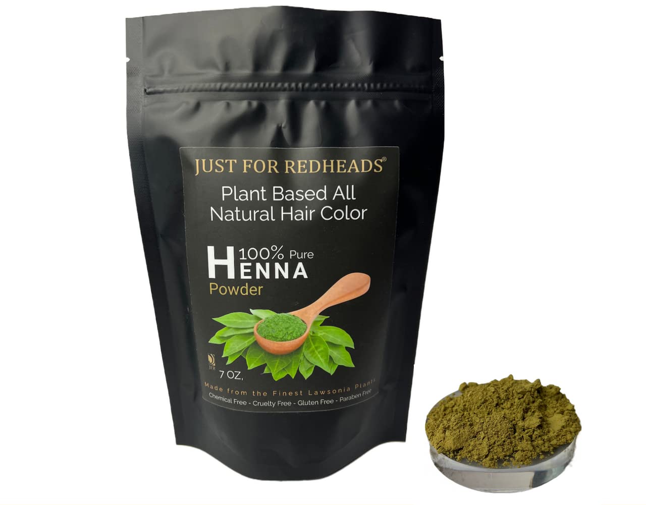 Just for Redheads Henna Hair Color for Redheads - 100% Dried Pulverized Leaves from Pure Lawsonia Plants (Strawberry Blonde)