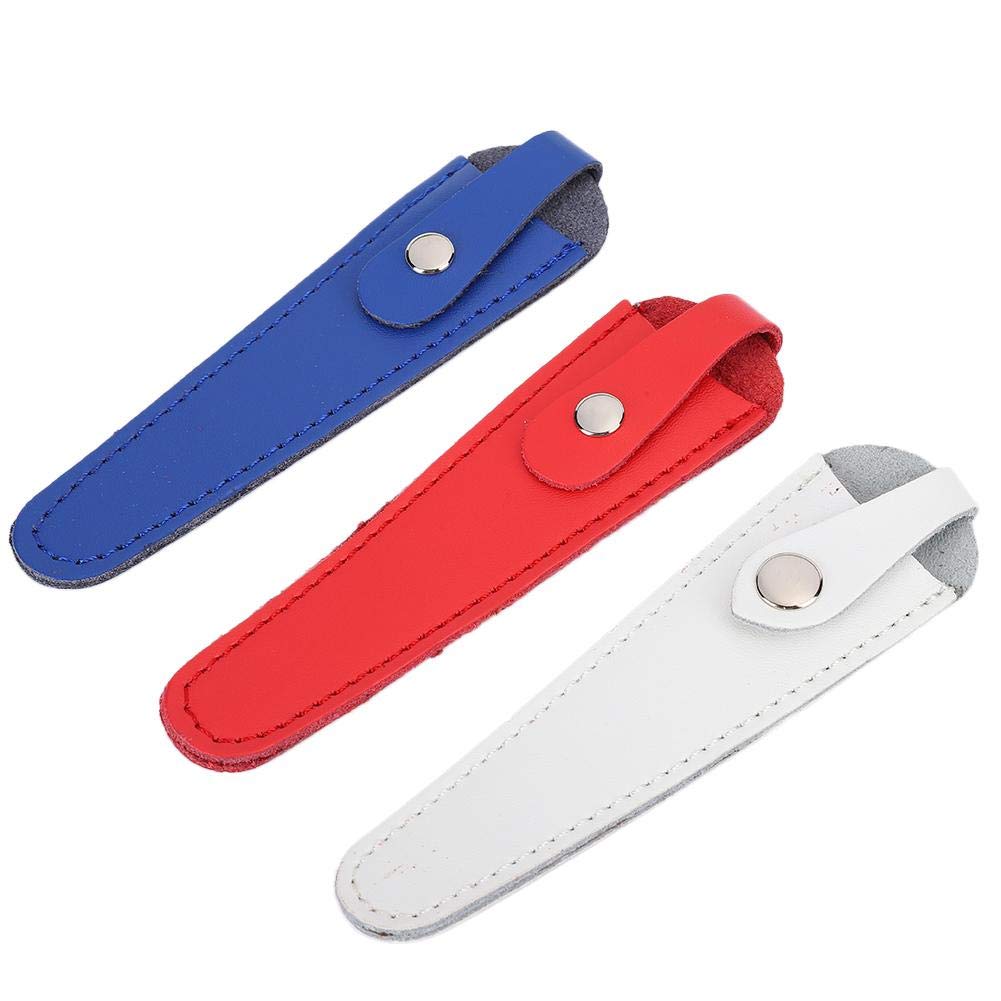 Salon Hair Scissor Bag, 3 Pcs PU Leather Scissors Safety Sheath Bag, Scissors Bag Portable Scissors Storage Holder, Holster Organizer Hairdressers Tools for Beauty Salon and Household
