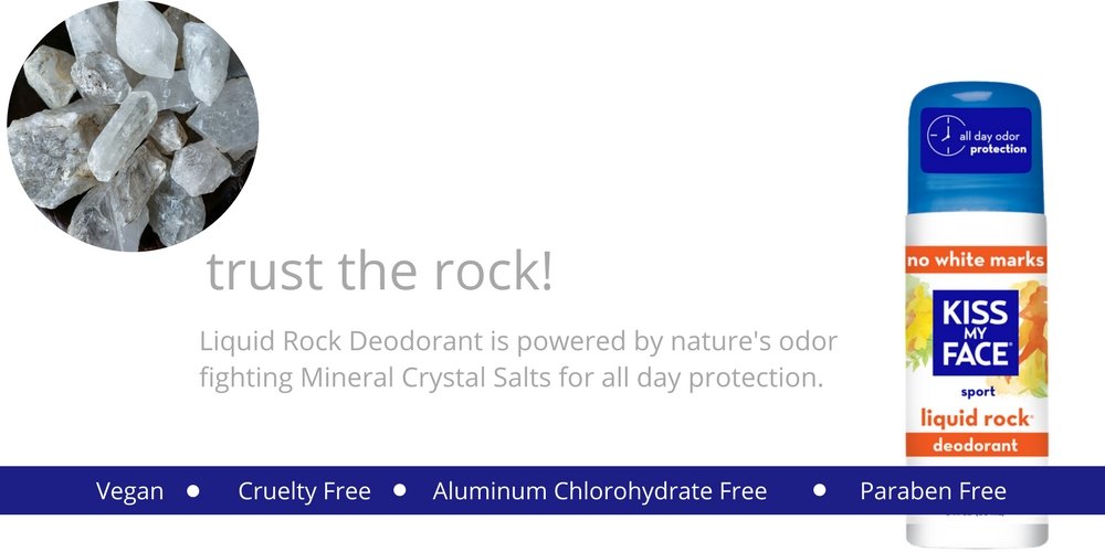 Fragrance-Free Natural Liquid Rock Deodorant - 3 oz (Pack of 3) | Kiss My Face