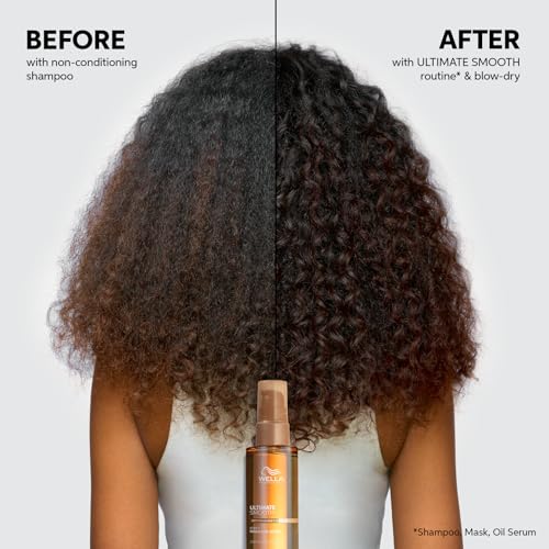 Wella Professionals ULTIMATE SMOOTH Miracle Oil Serum for Dry, Dull & Frizzy Hair | With Squalane & Omega 9 | 1 Fl Oz
