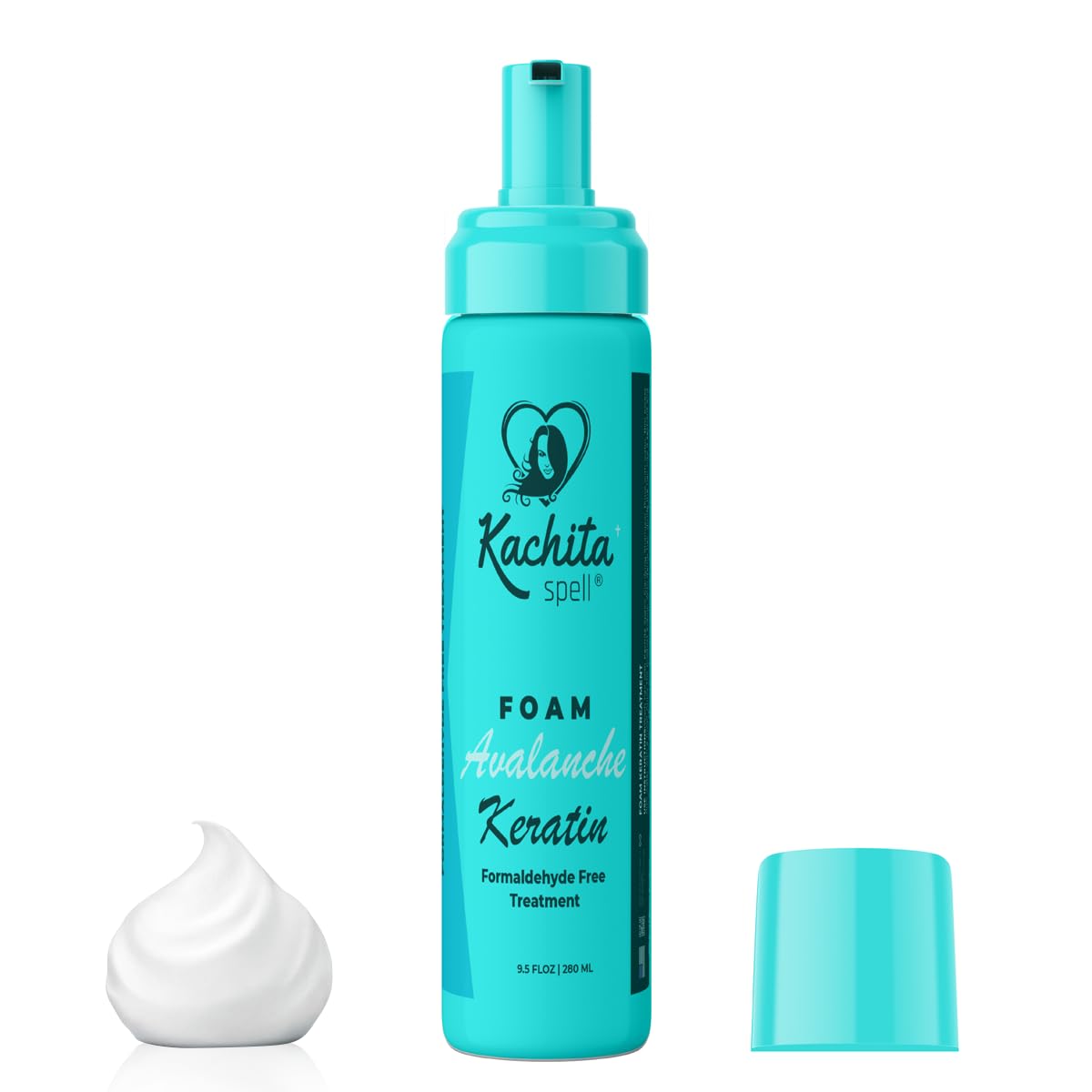 Kachita Spell Keratin Avalanche Foam Hair Straightening Treatment, Formaldehyde-Free, Mousse Foam Type, Safe and Effective Hair Premanent Treatment