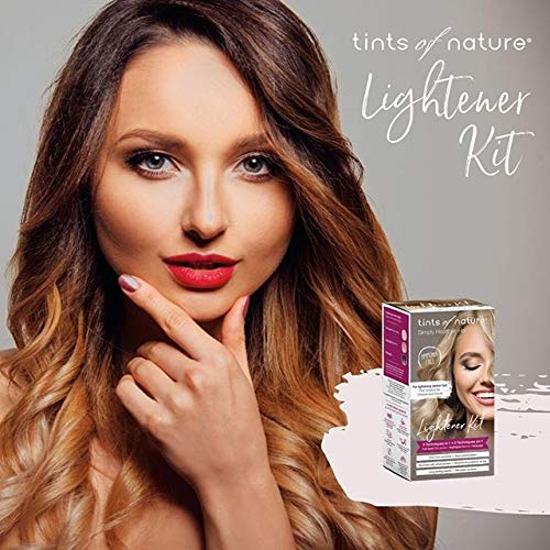 Tints of Nature 3 in 1 Lightener Kit | A Natural, Vegan-Friendly Way for Home Hair Highlights and Brightening | Cruelty-Free Semi-Permanent Dye