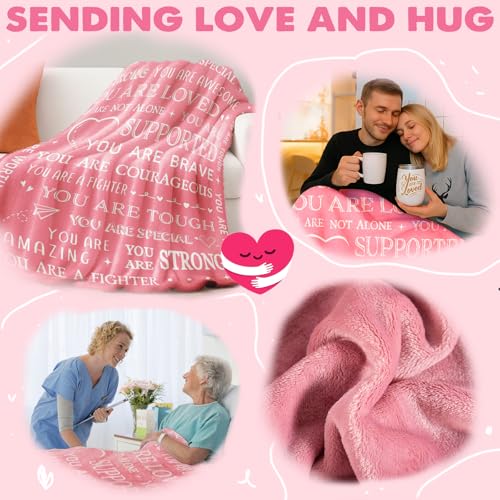 Gift Baskets for Women, Unique Care Package for Women, Self Care Christmas Gifts with Inspirational Gifts Blanket, Get Well Soon Gift for New Mom Wife Sister Friends Birthday