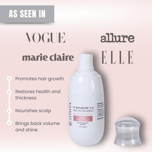 Zephta H-Regrow 2.0 Hair Growth Serum for Women & Men – Biotin & Caffeine Spray for Thicker Hair – 1.7 Fl Oz – Hair Growth Spray for Thinning Hair