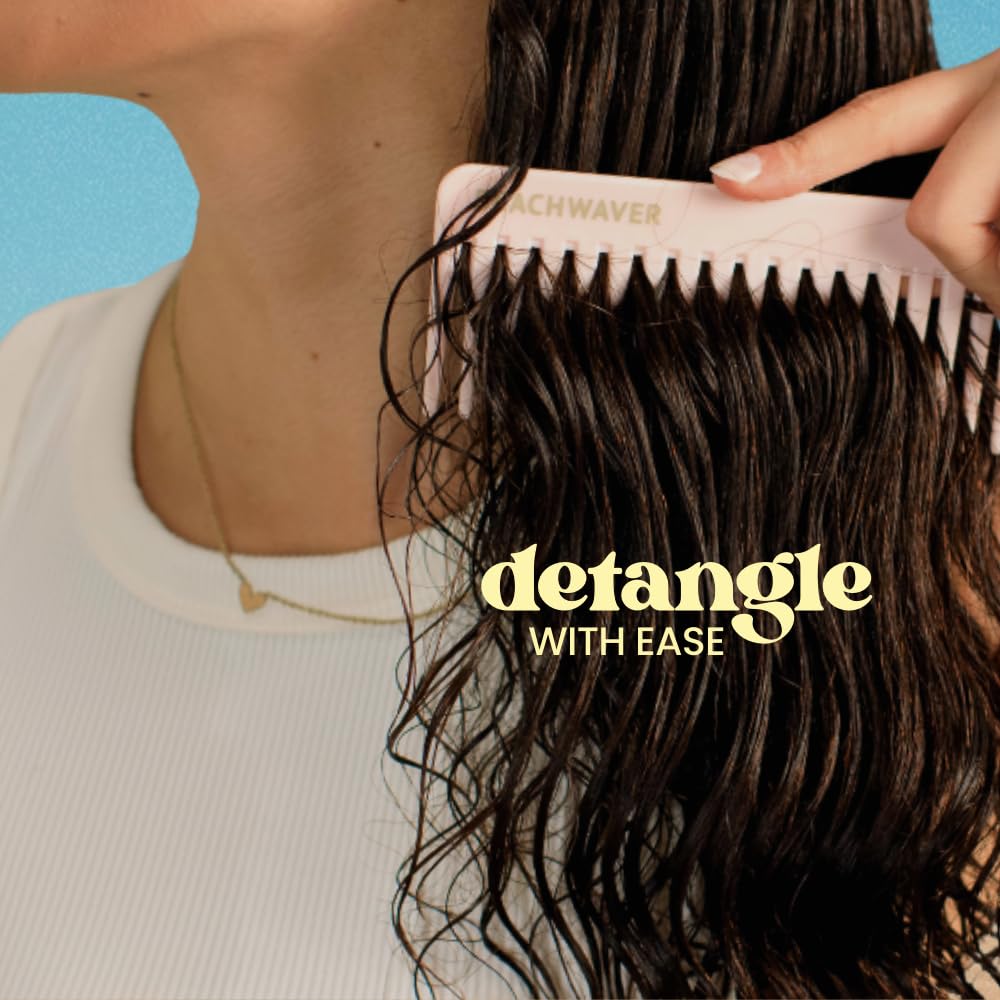 Beachwaver Luxe Leave-In Conditioning Detangler - Full Size (6 Fl Oz) | Leave-In Treatment to Hydrate, Smooth, & Strengthen w/HiX Vegan Bond Multipliers | Bali Beach Night Fragrance