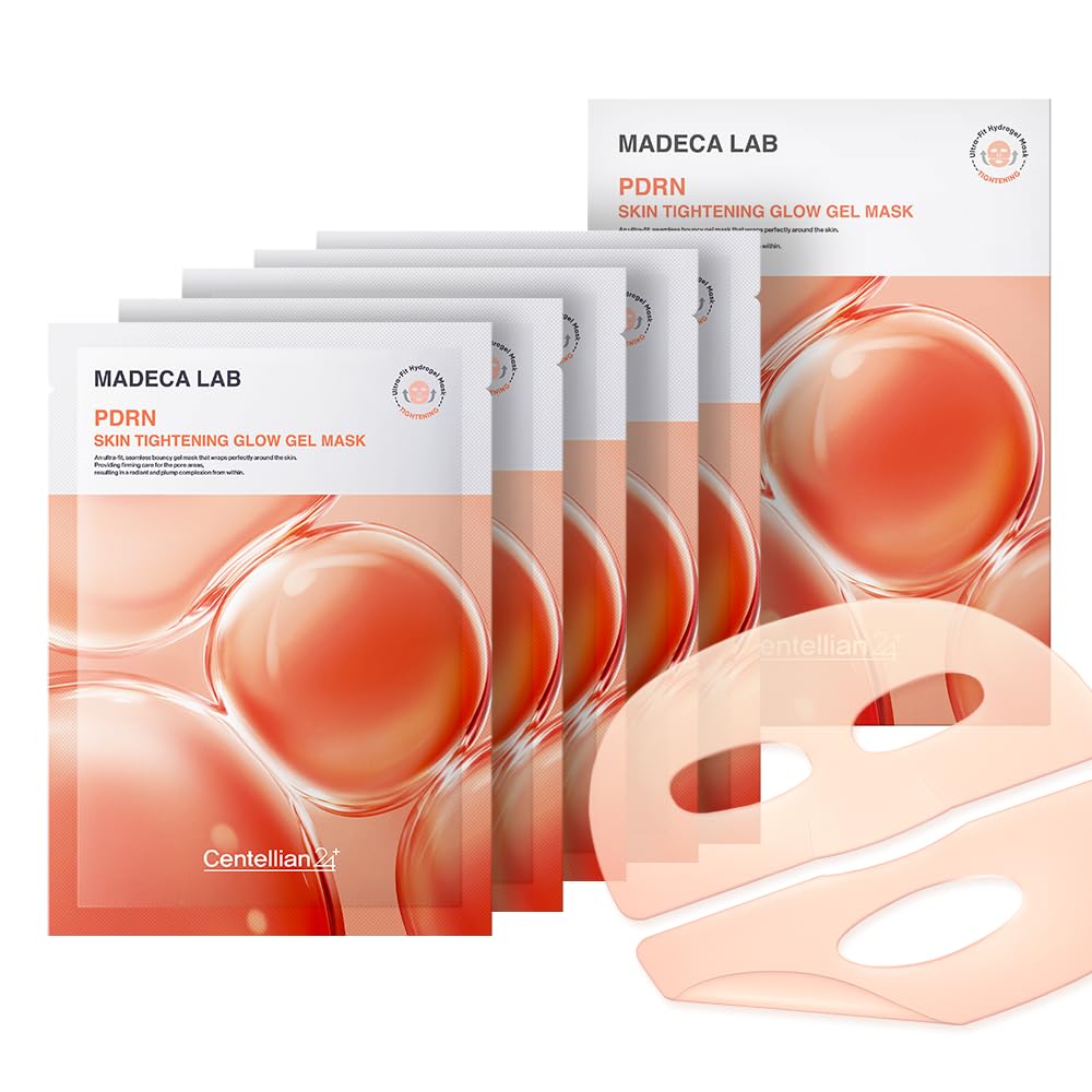 Madeca Mask 24 Pack - Wrinkle Revitalizing Face Sheet Masks with Centella Asiatica & Niacinamide for Skin Elasticity & Instant Lift