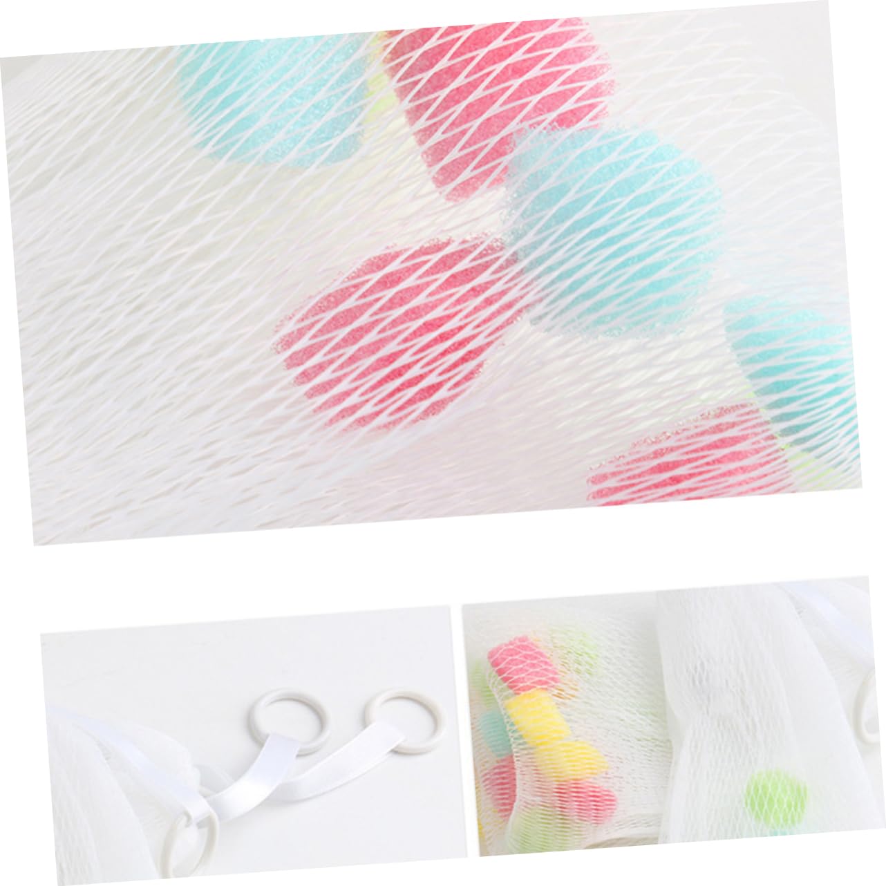 FOMIYES 5pcs Foaming Net Bags for Cleansing Convenient Hanging Mesh Sponge Pouches for Soap and Cosmetic Bubbles for Bathing and Skin Care