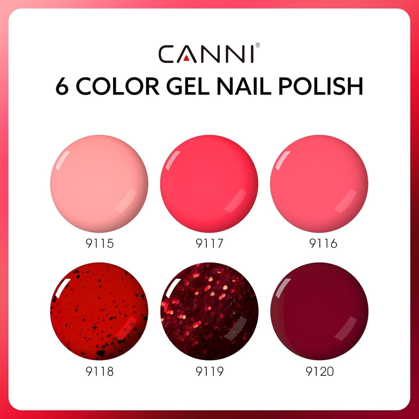 Jelly Nude Pink Gel Nail Polish Set - 6 Pcs Soak Off LED Gel Manicure Kit