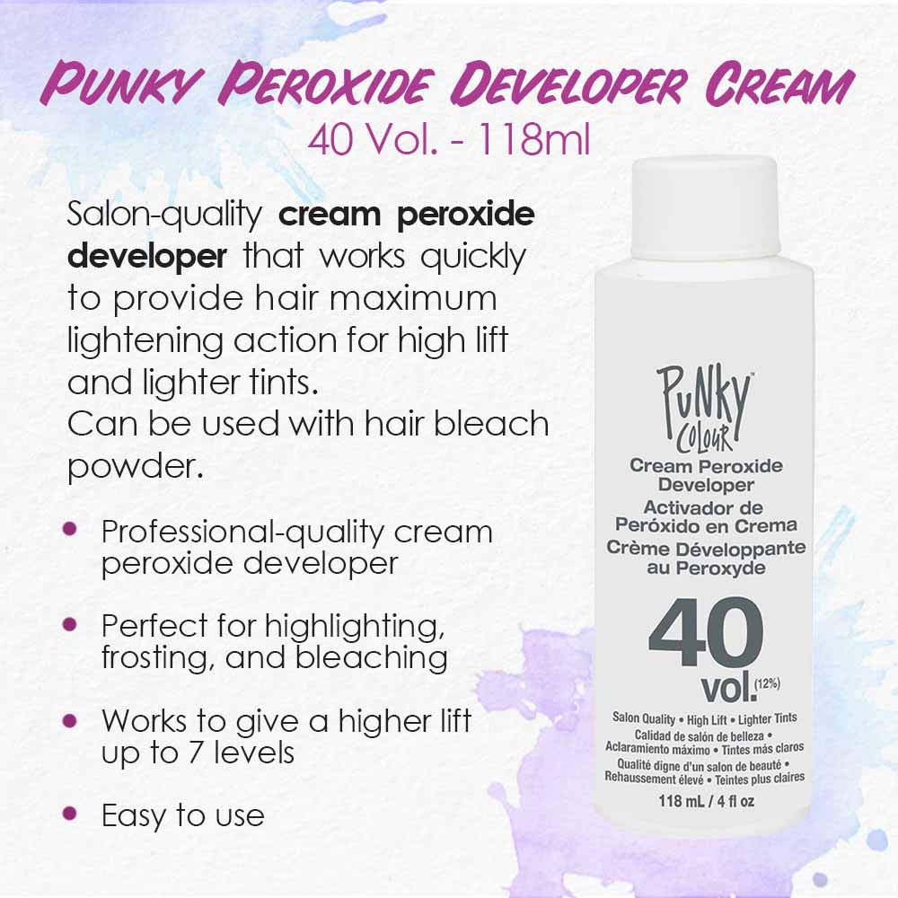 Punky Peroxide Cream Developer 40 Vol. 118ml - Medium Lift