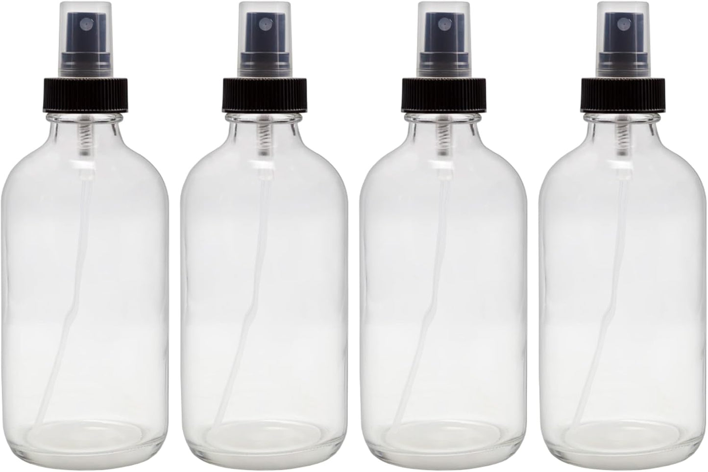 8-Ounce Amber Glass Spray Bottles (4-Pack) - Fine Mist Atomizers for Aromatherapy & DIY
