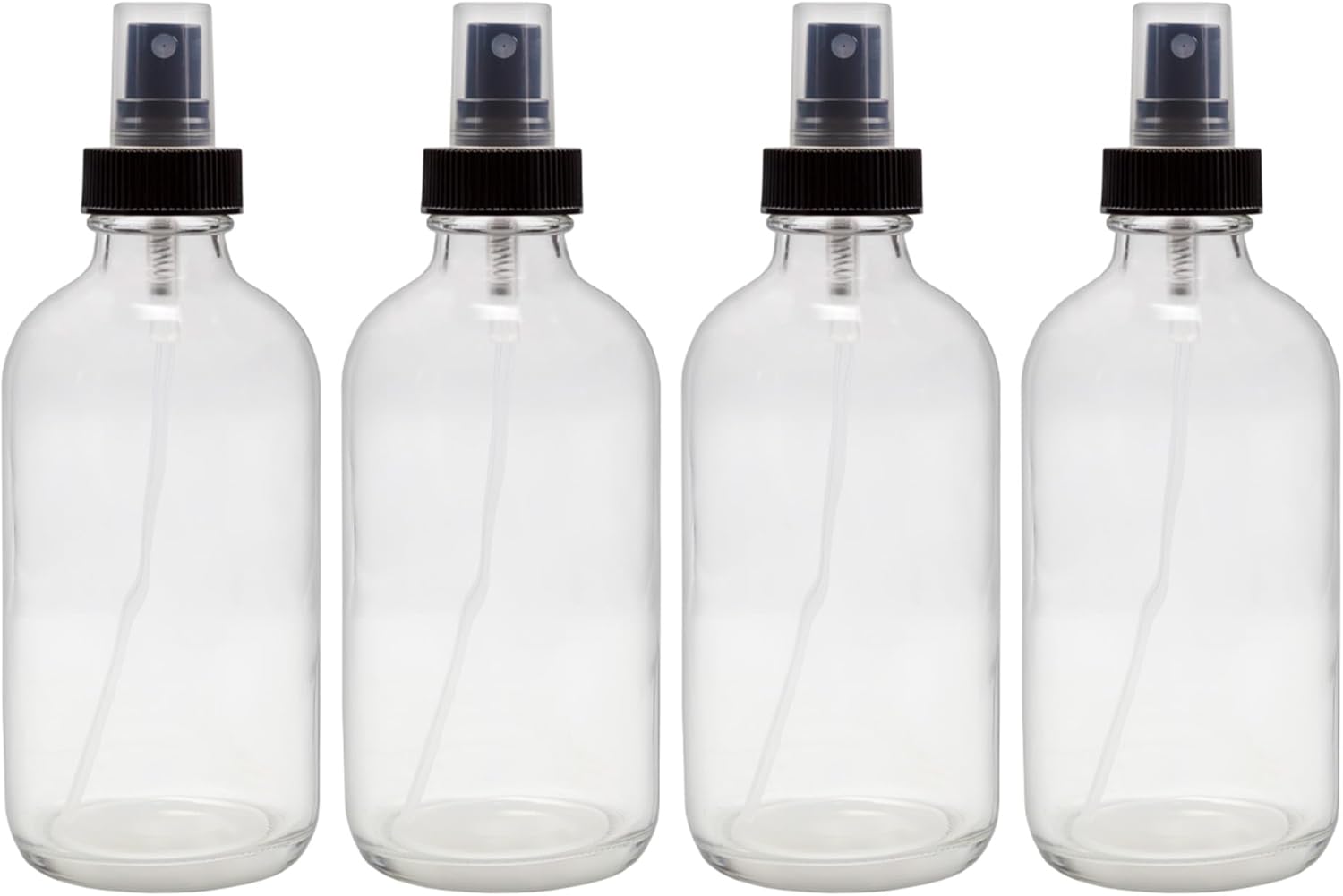 8-Ounce Amber Glass Spray Bottles (4-Pack) - Fine Mist Atomizers for Aromatherapy & DIY