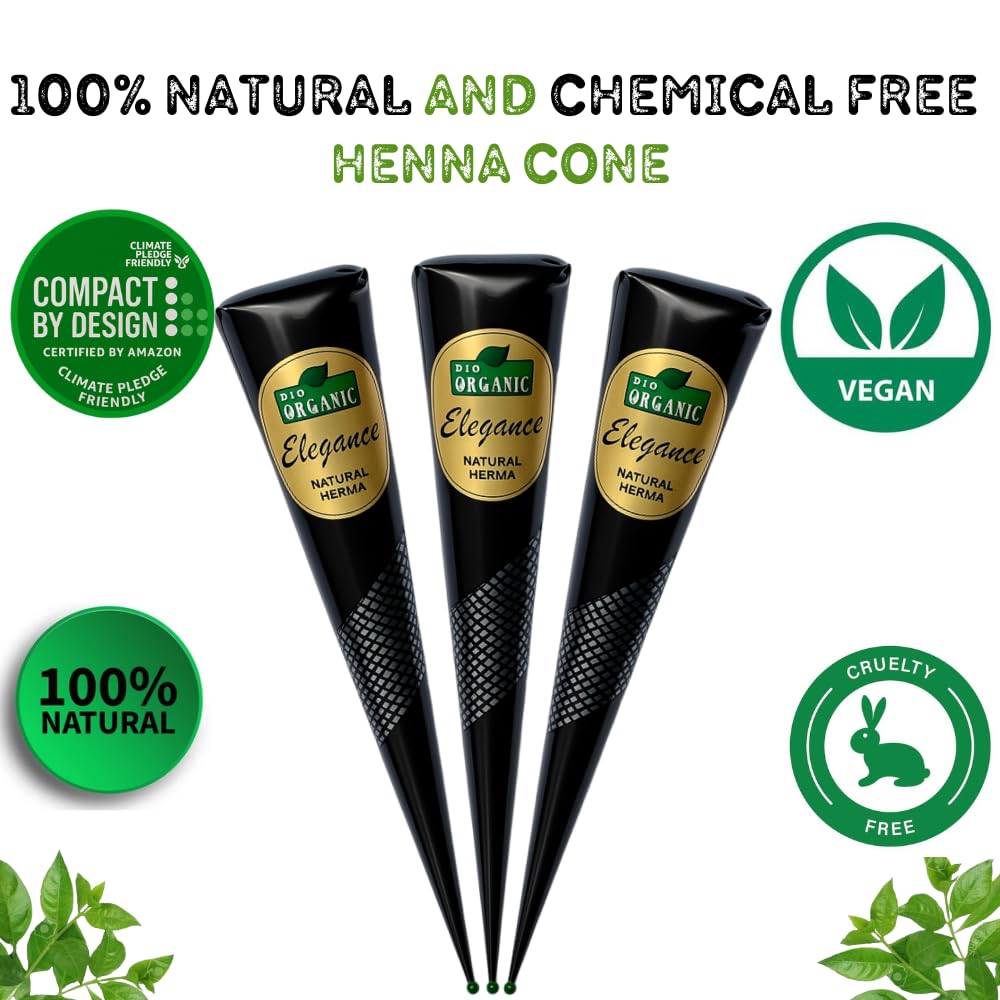 100% Natural Ready to Use Henna Paste Hair Color (Chestnut Brown, Pack of 3)