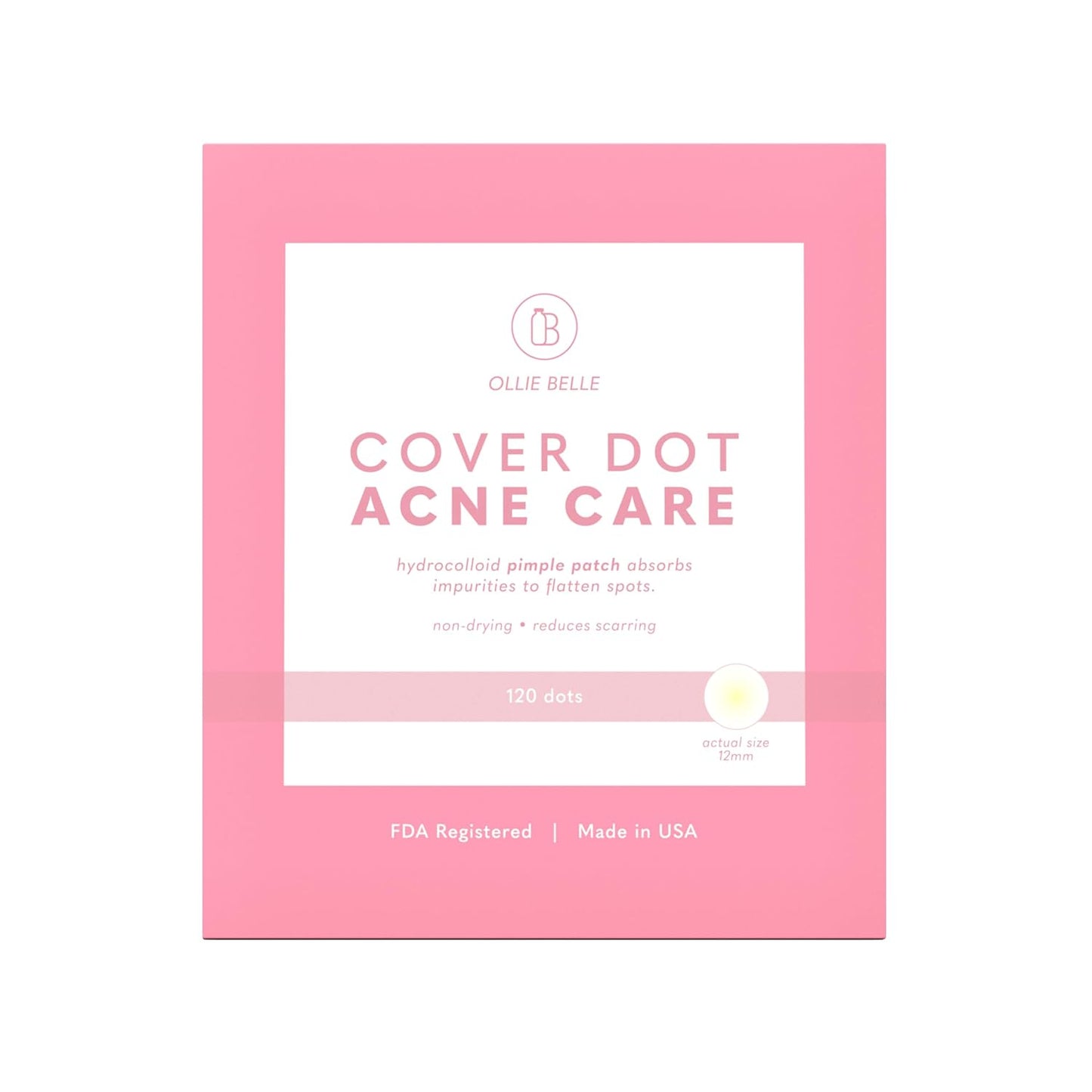 Hydrocolloid Acne Treatment Dots (120 Count) | Clear Waterproof Blemish Patches