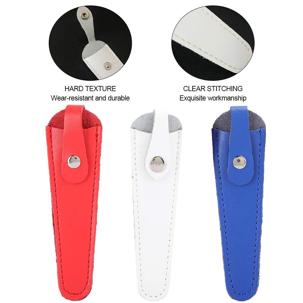 Salon Hair Scissor Bag, 3 Pcs PU Leather Scissors Safety Sheath Bag, Scissors Bag Portable Scissors Storage Holder, Holster Organizer Hairdressers Tools for Beauty Salon and Household