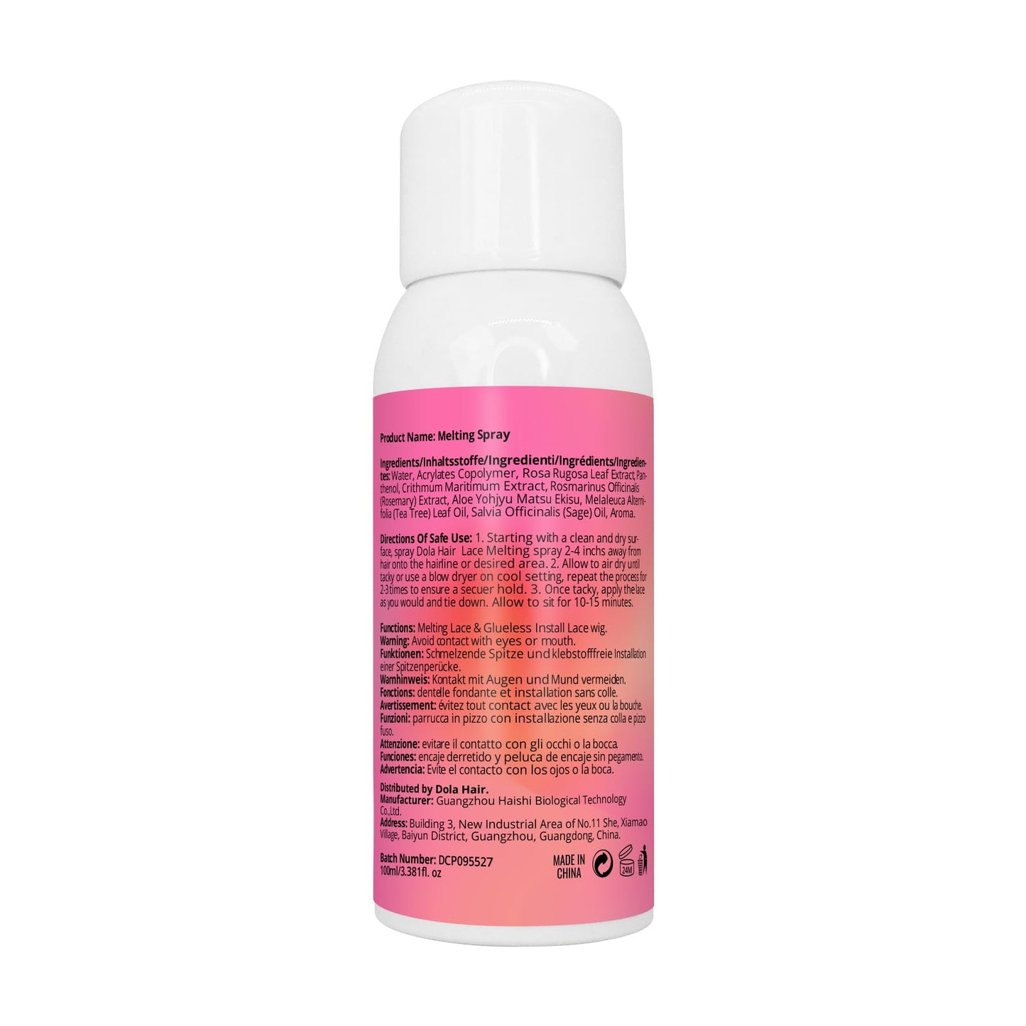 Dolahair Lace Glue Kit - Complete Set with Lace Tint Mousse, Wig Installation & Melting Spray(Medium Brown)