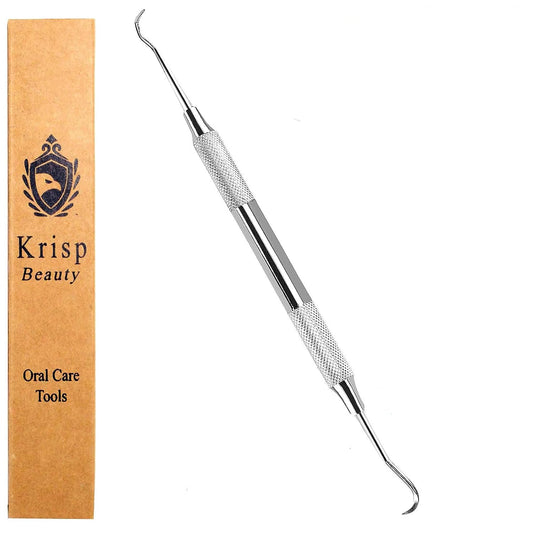 Professional Dental Tools - Dental Pick, Dental Scaler for Tartar Plaque Remover Tooth Cleaner Teeth Scraper Dentist Hygienist Kit Sickle Scaler Teeth Cleaning Set Stainless Steel 1 Pc By Krisp Beauty