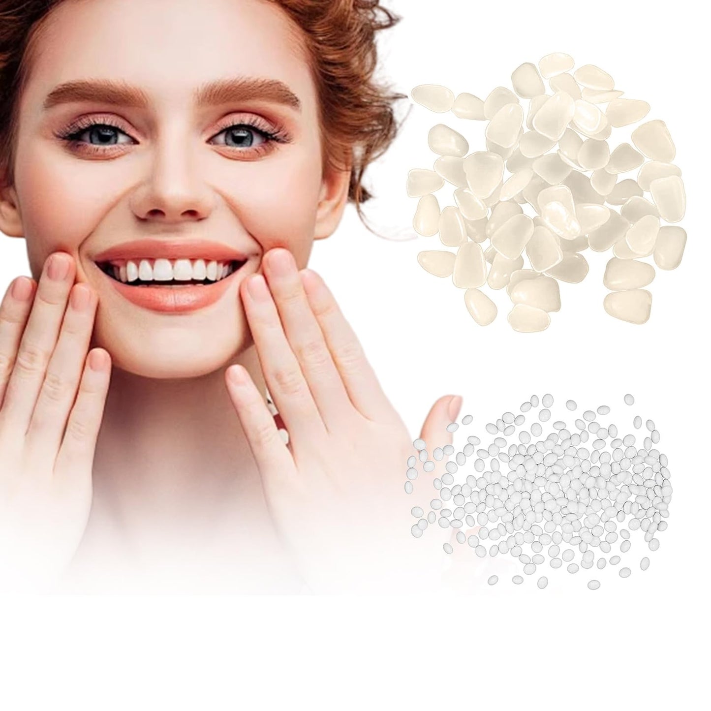 Tooth Repair kit,Teeth Repair Kit for Filling The Missing Broken Tooth and Gaps-Moldable Fake Teeth and Thermal Beads Temporary Replacement Kit-H001