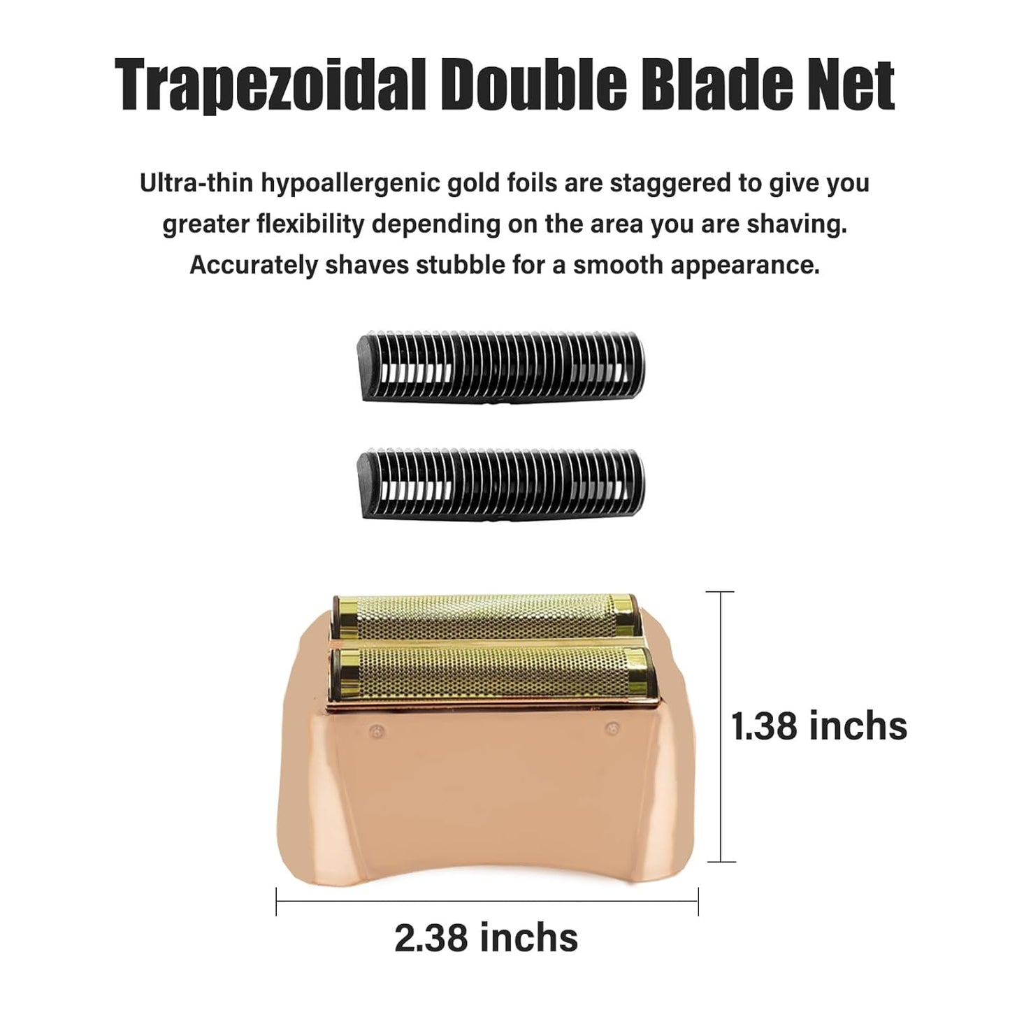 Replacement Foil for Andis Pro Foil Shaver TS-1 TS-2 - Hypoallergenic Gold Foil, 1 Pack