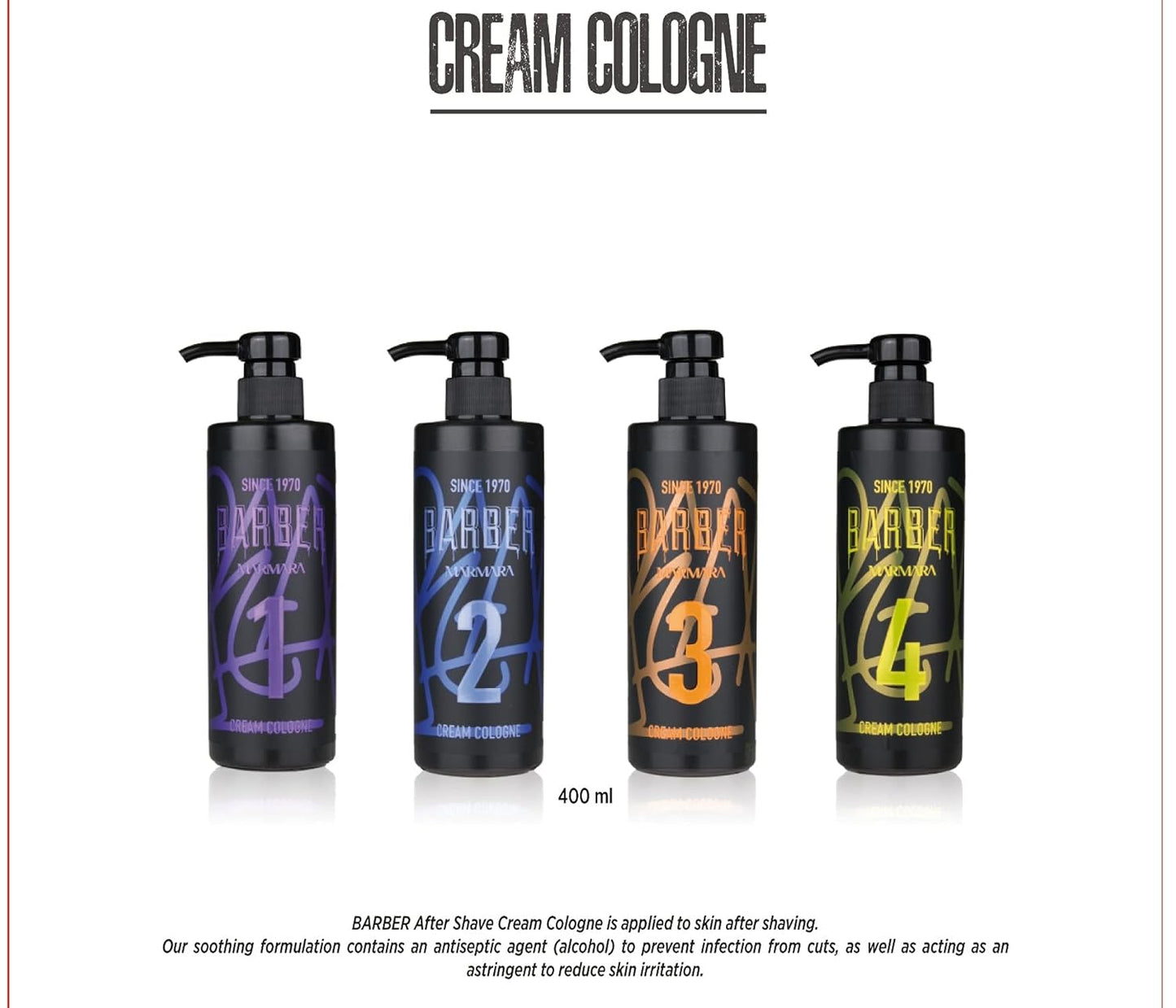 Travel Size Marmara Barber Cologne (50ml) - Ideal for Modern Barbers & Shaving Enthusiasts