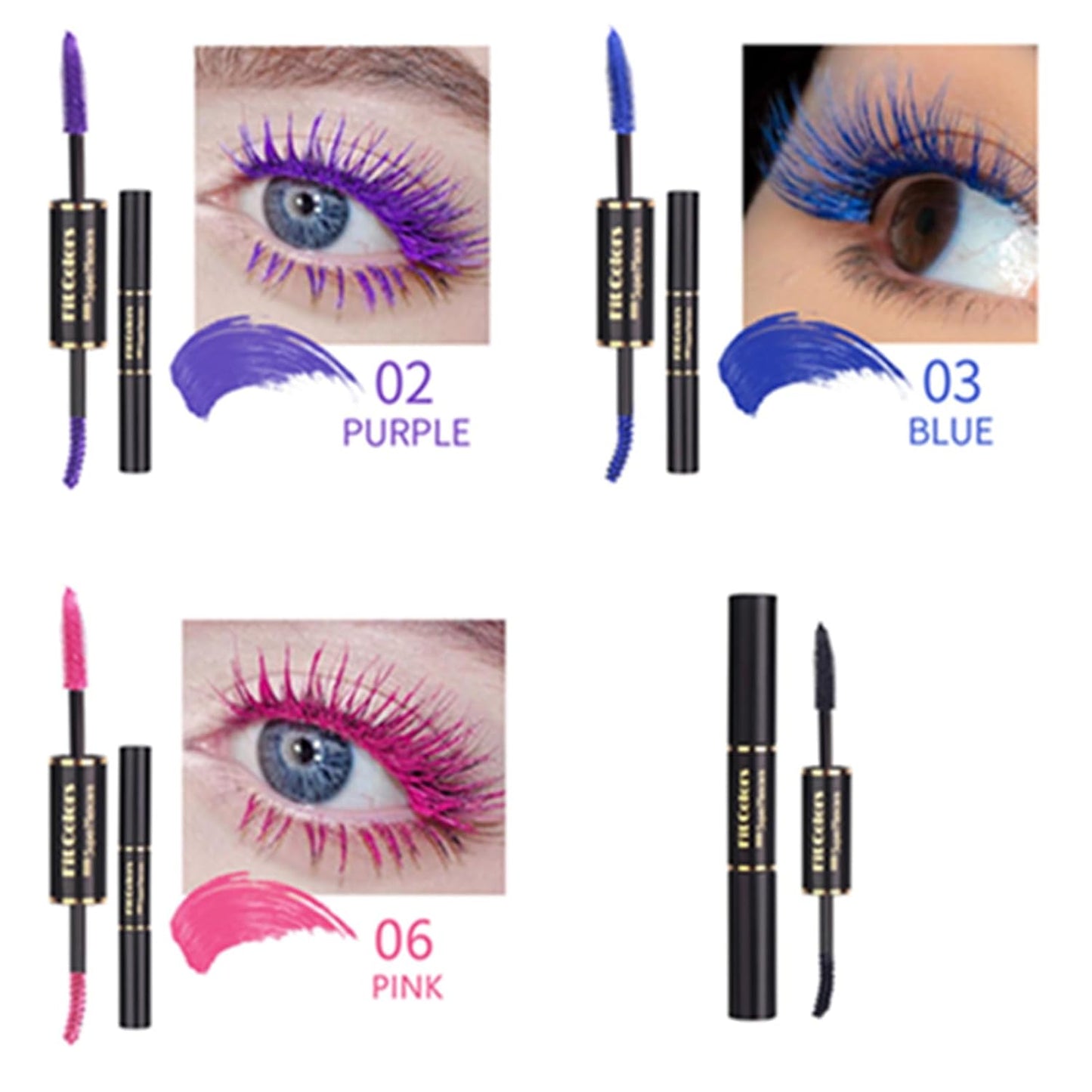 Colored Mascara Set - 9 Waterproof Shades for Long-Lasting Eye Makeup - Perfect Mother's Day Gift