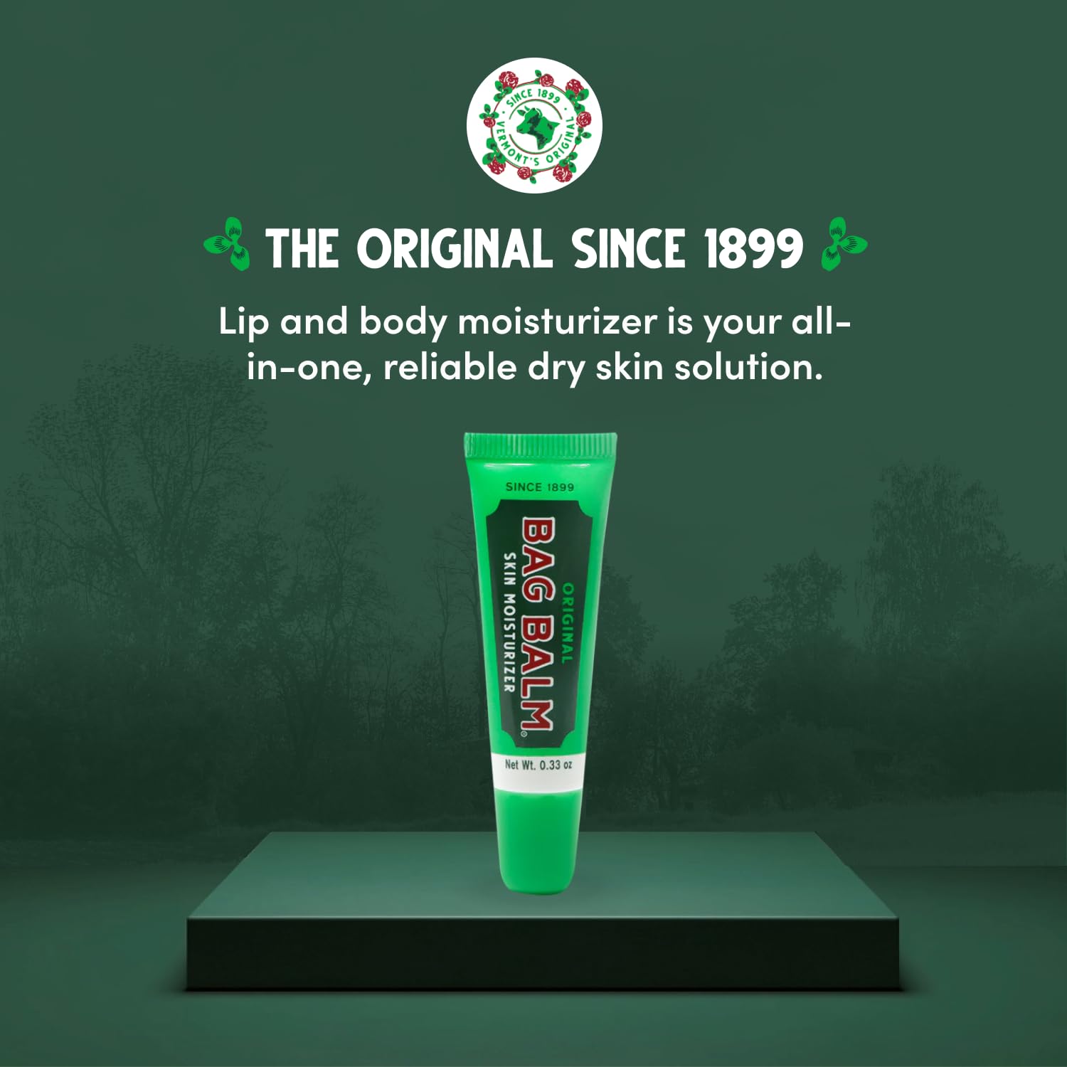 Bag Balm Original Lip Balm Tubes - 6 Pack for Chapped Lips & Dry Skin, 0.33oz Each