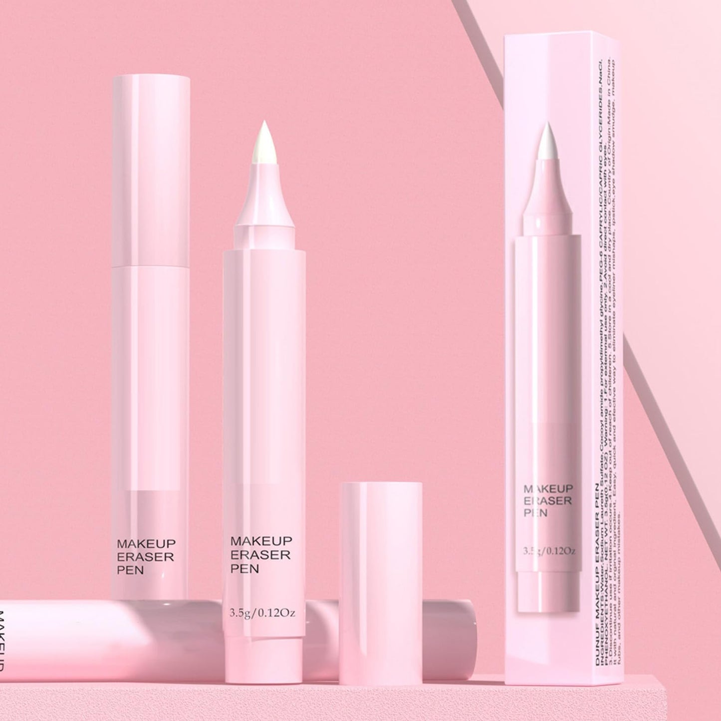 Eye Makeup Corrector - Natural Remover Pen, Precision Tip Tool | Quick Fix Stick with Gentle Formula for Mascara, Lipstick, Eyebrow Smudges, Ideal for Travel or Daily Touch-Up Applications