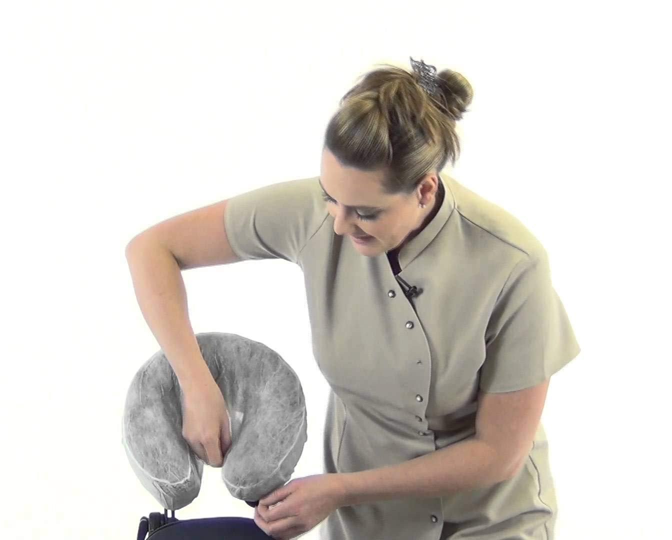 Disposable Fitted Massage Table Sheets & Headrest Covers - Pack of 24, White