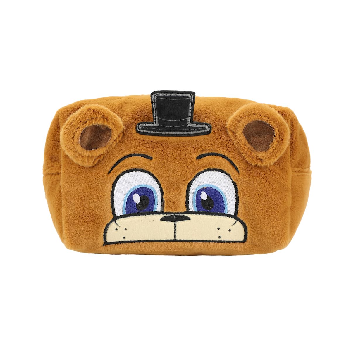 Bioworld Five Nights At Freddy's Freddy 8" Brown Faux Fur Cosmetic Bag
