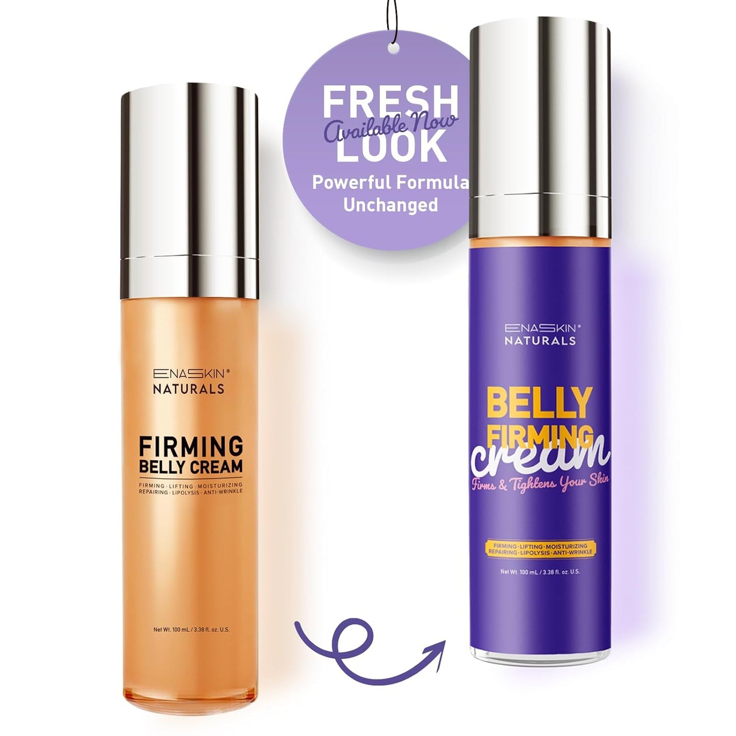 Belly Firming & Skin Tightening Cream with Hibiscus & Honey - Moisturizing Cellulite Lotion for Stomach, Thighs & Butt - 100ML