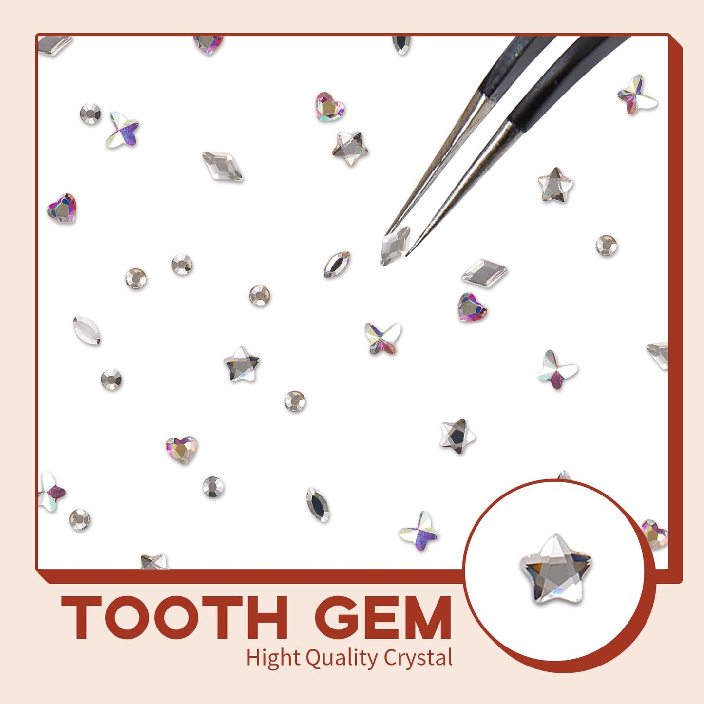 Nelikoo DIY Teeth Crystals Jewelry Kit - Fashionable Tooth Gems for Teeth