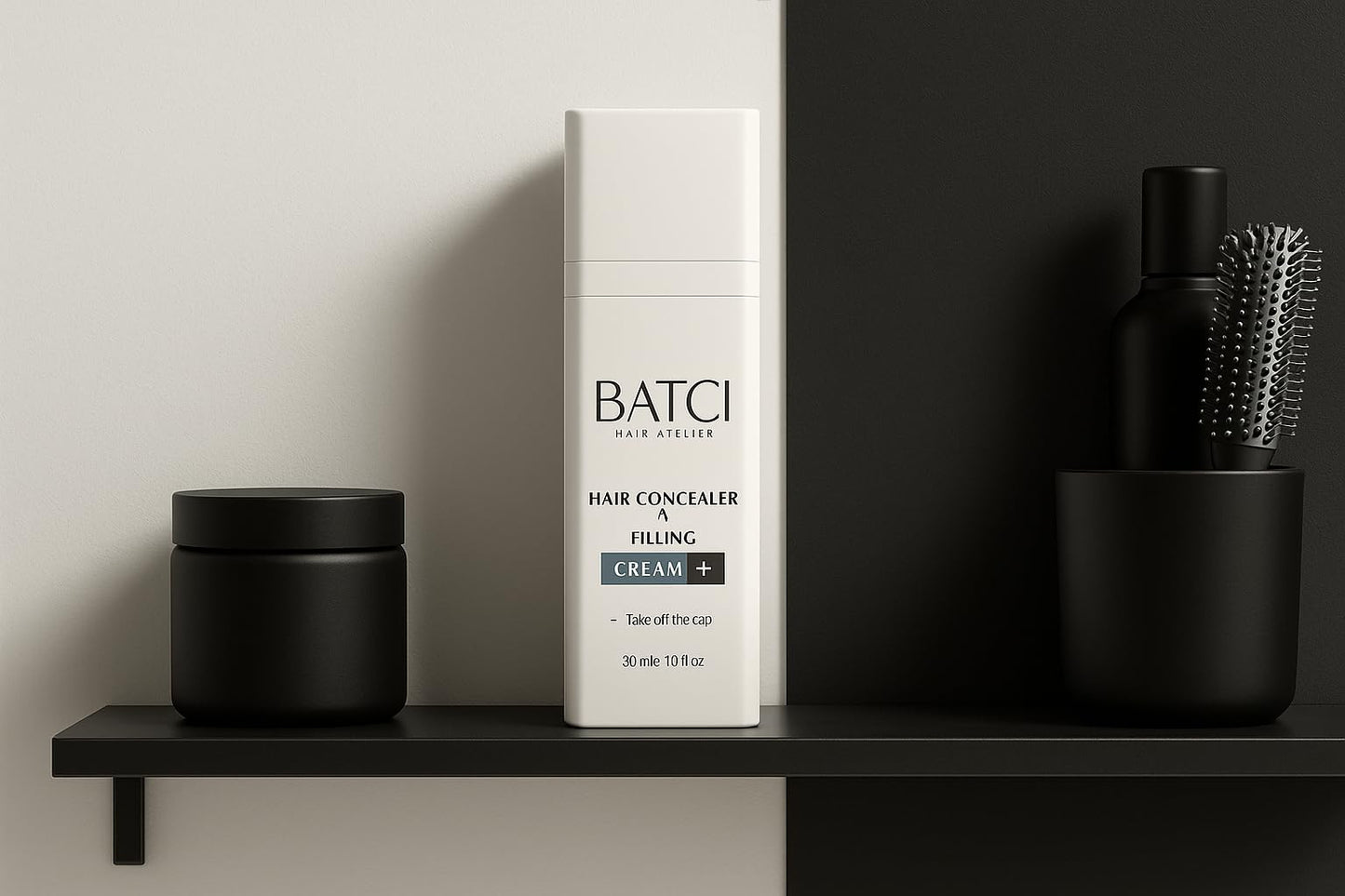 Batcı Hair Concealer & Filling Cream for Bald Spots & Thinning Hair – Waterproof, Sweat-Proof Scalp Coverage – Natural Root Touch-Up Cream for Men & Women – 30ml