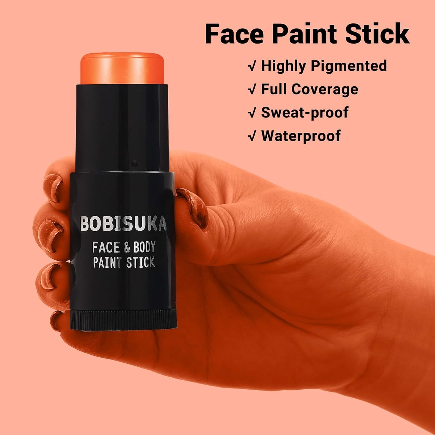Red White Blue Face Paint Stick Kit - Eye Black for Football, Baseball & Halloween