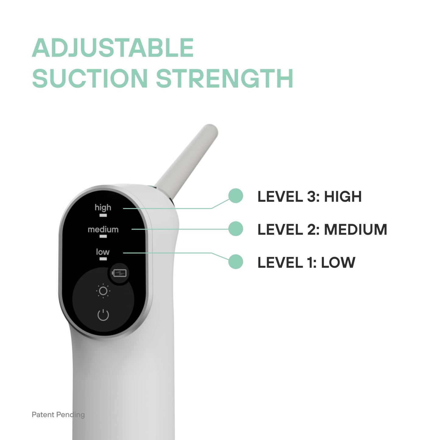 Electronic Vacuum Tonsil Stone Remover with LED Guidance Light - Hassle-Free Instant Suction - Tonsil Stone Removal Kit - Patent Pending (White)