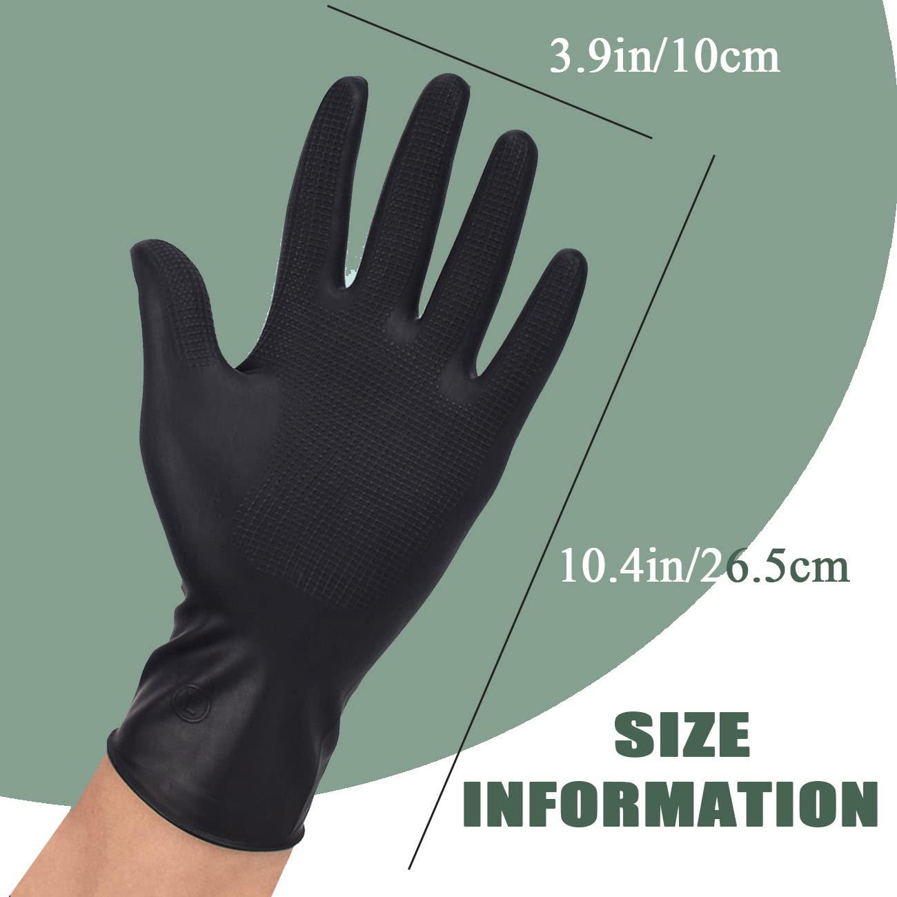 VOVCIG Hair Dye Gloves,Professional Hair Coloring Accessories for Hair Salon Hair Dyeing,2pcs(1 left+1 right),black
