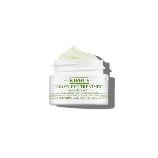Kiehl's Avocado Eye Treatment, Nourishing and Hydrating Eye Cream, Avocado Oil and Caffeine to Energize and Invigorate Skin, Tired Eyes, 99% Naturally Derived Formula - 0.5 fl oz