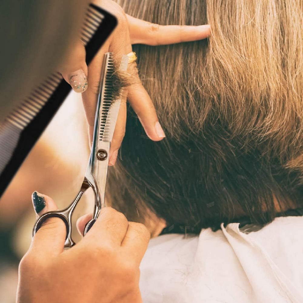 Essoy Professional Thinning Shears - 6.5-Inch Hair Cutting Scissors with Stainless Steel Blades, Fine Adjustment Screw for Home Salon, Barber and Hairdressing