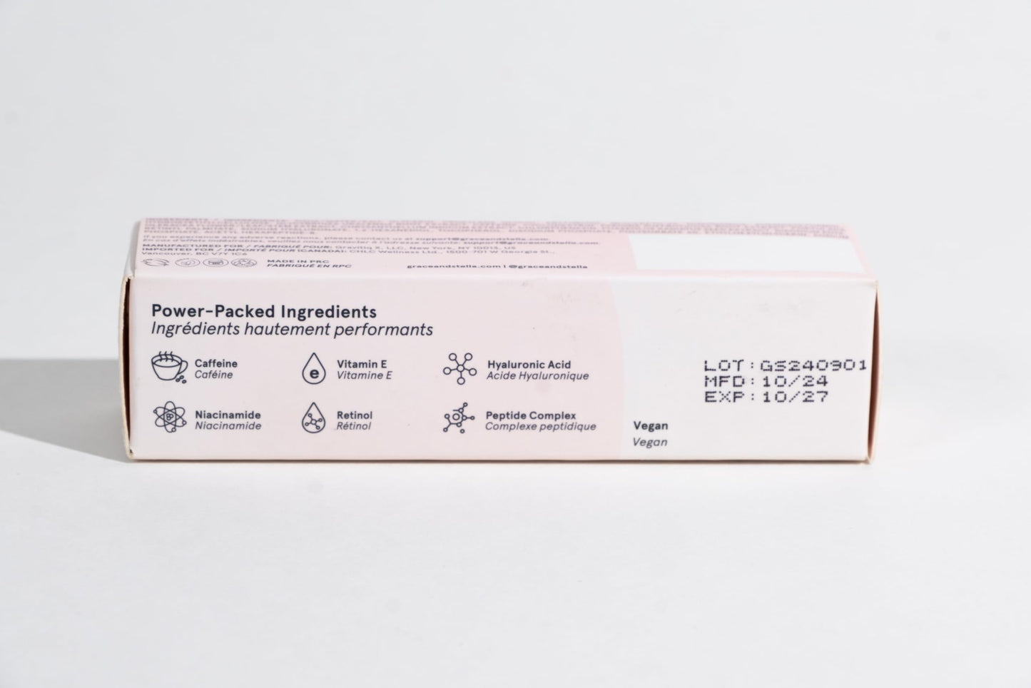 grace & stella Under Eye Brightener Roller - Airplane Travel Essentials - Travel Size Toiletries - Retinol & Caffeine Eye Serum for Puffiness, Dark Circles, Wrinkles - Vegan Skincare (15ml / 0.51floz)