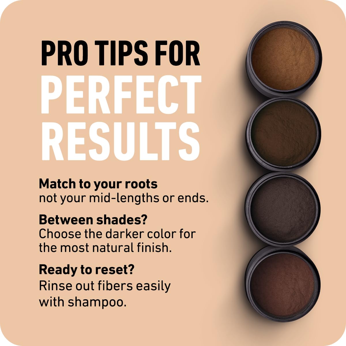 Boldify Hair Fibers Color Sample Kit - Fill In Thinning and Fine Hair for an Instantly Fuller, Thicker Look - 14 Shades for Women & Men - Light + Medium Browns