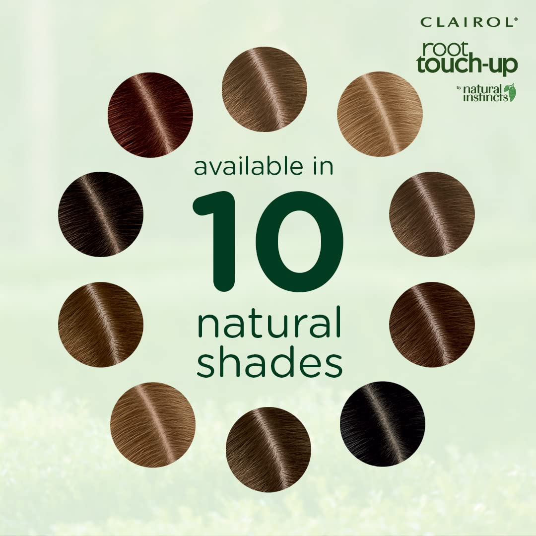 Clairol Root Touch-Up by Natural Instincts Permanent Hair Dye, 2 Black Hair Color, Pack of 1