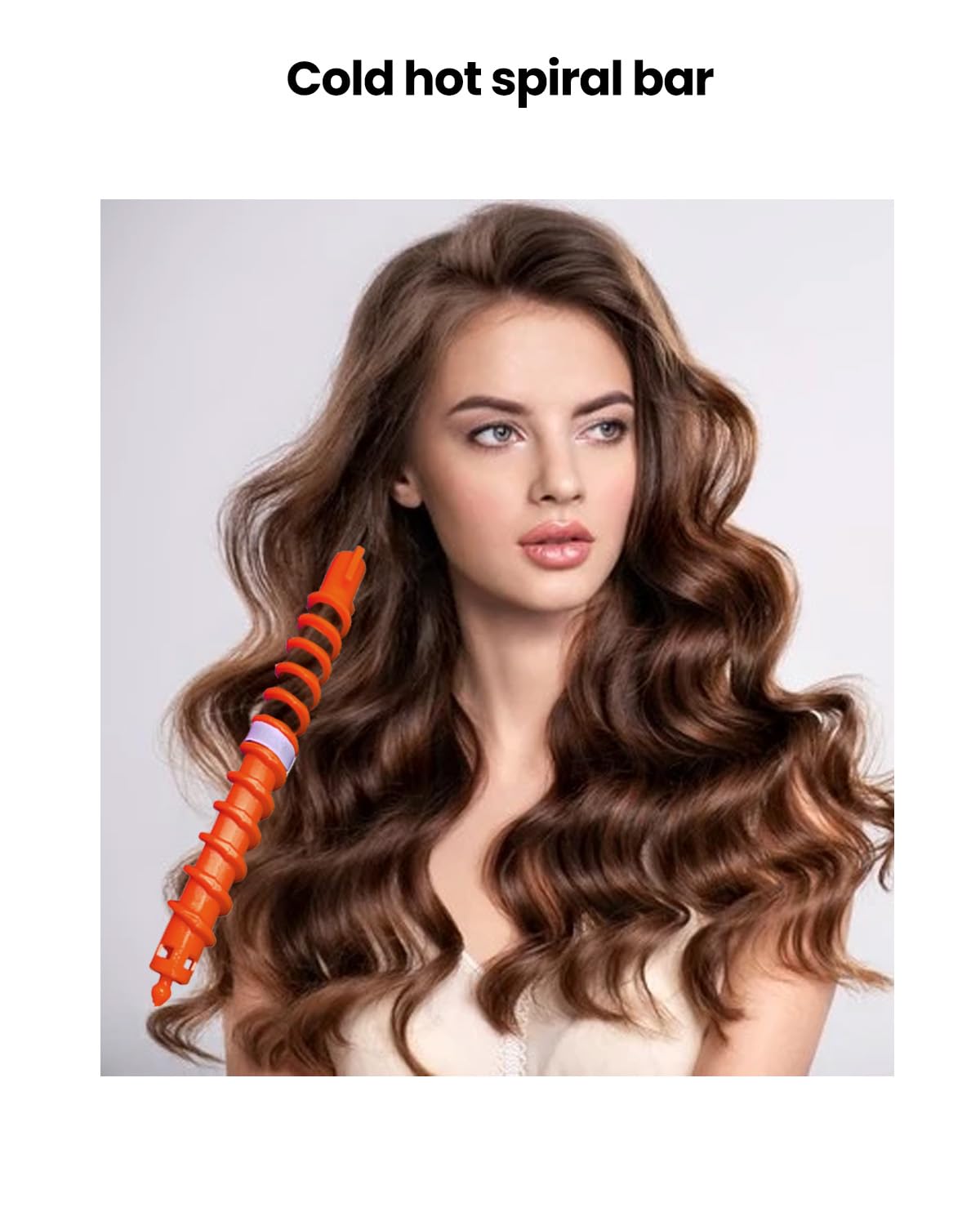 20-Pack Hair Curlers Spiral Perm Rods for Long and Short Hair, 15cm Spiral Curly Heatless Hair Ties for Women, DIY Hair Styling Rollers for Natural Curls and Waves