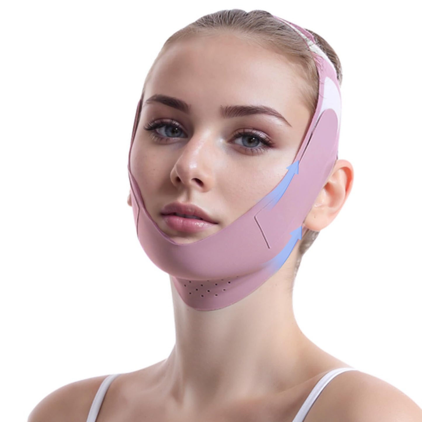 Graphene V-Line Mask Chin Up Mask V Shaped Face Mask Chin strap for sleeping,Jawline Shaper,Lilac,S