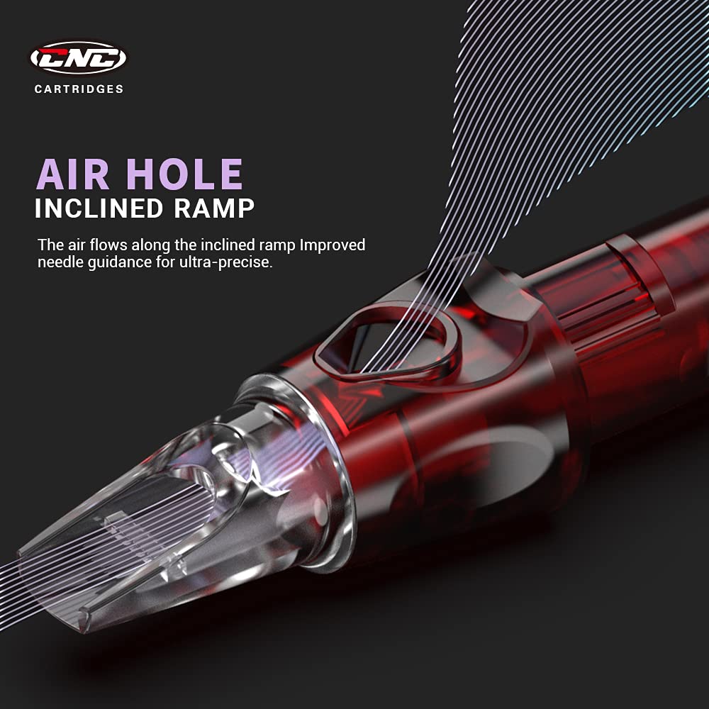 CNC 3RL Tattoo Needles Cartridge 20Pcs #10 Bugpin Disposable Needles Round Liner with Membrane EN04-20-1003RL