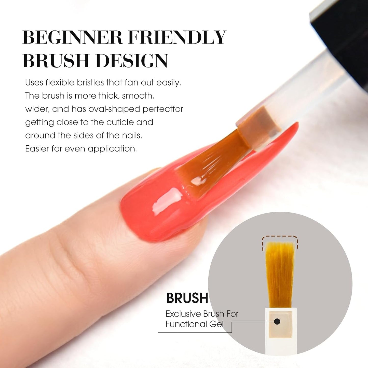 Jelly Nude Pink Gel Nail Polish Set - 6 Pcs Soak Off LED Gel Manicure Kit