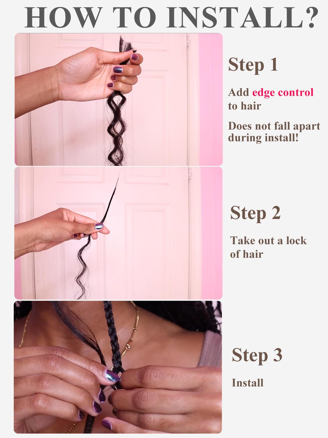 Human Braiding Hair, Boho Braids Human Hair 1 Bundle 50g 18 Inch Deep Water Wave Bulk Human Hair for Braiding No Weft 12A Brazilian Virgin Curly Human Hair Extensions for Wet and Wavy Braiding Hair