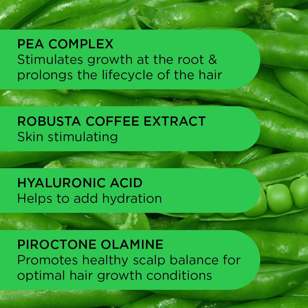 Noughty 97% Natural Get Set Grow Tonic, Leave in Treatment for Thicker and Fuller Looking Hair, 97% Natural, with Pea Complex and Hyaluronic Acid 75ml